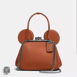 COACH 1941 × DISNEY Mickey Kisslock Bag in Glovetanned Leather